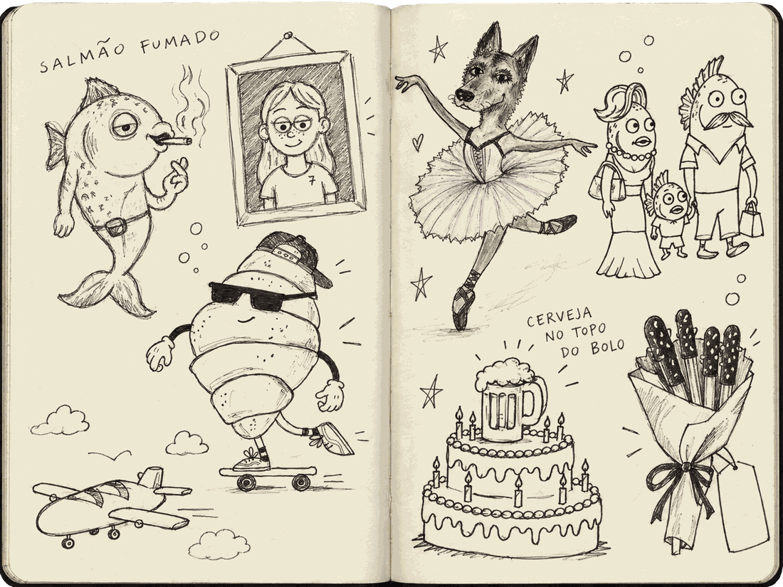 Caderno de desenhos